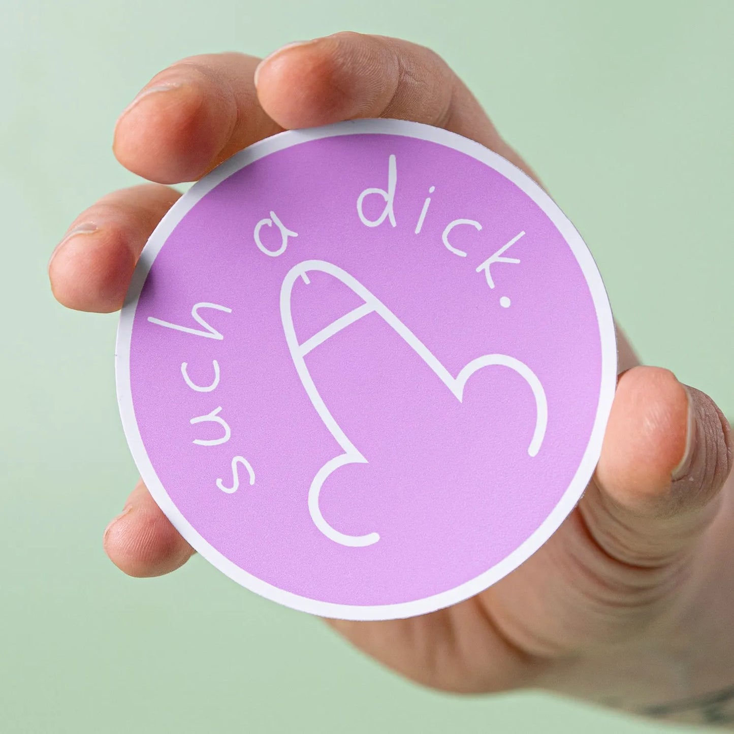 Custom White Gloss Vinyl Stickers - Tacky And Upsetting