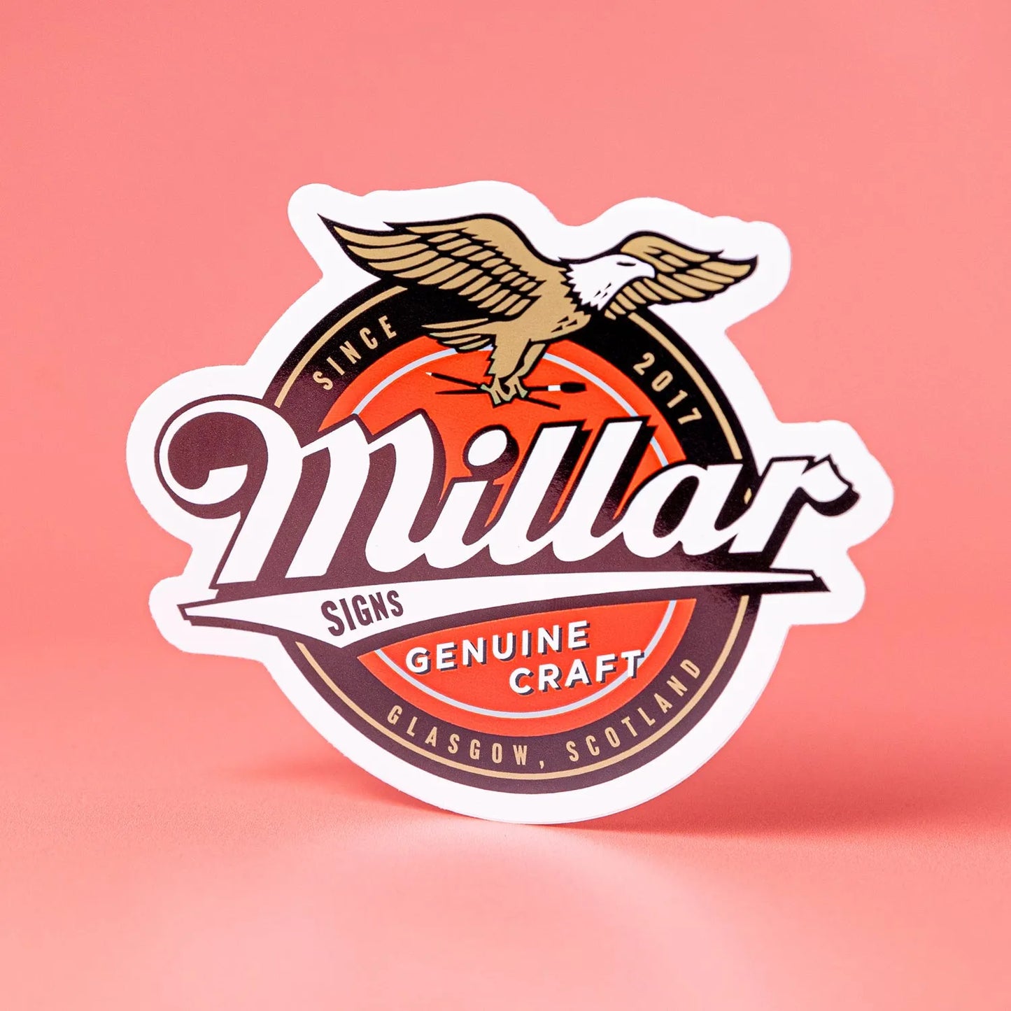 Custom White Gloss Vinyl Stickers - Tacky And Upsetting