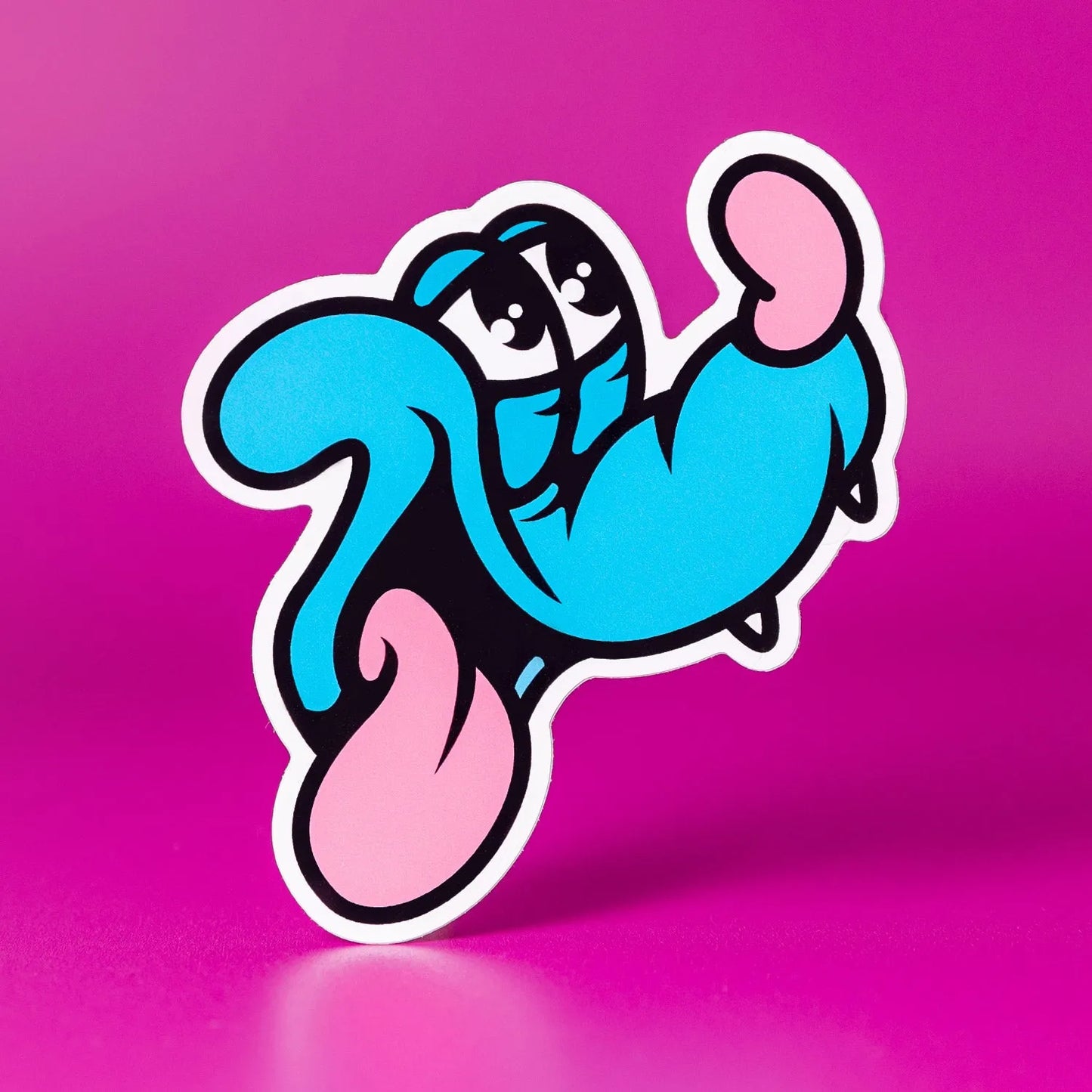 Custom White Gloss Vinyl Stickers - Tacky And Upsetting