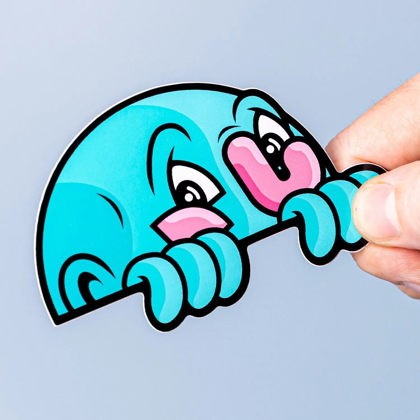 Custom White Gloss Vinyl Stickers - Tacky And Upsetting