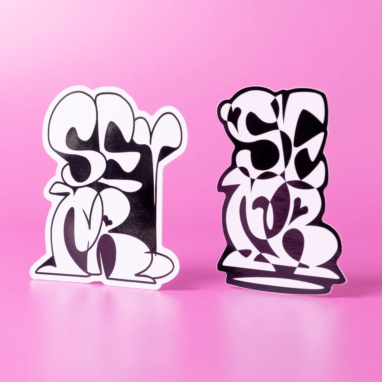 Custom White Gloss Vinyl Stickers - Tacky And Upsetting