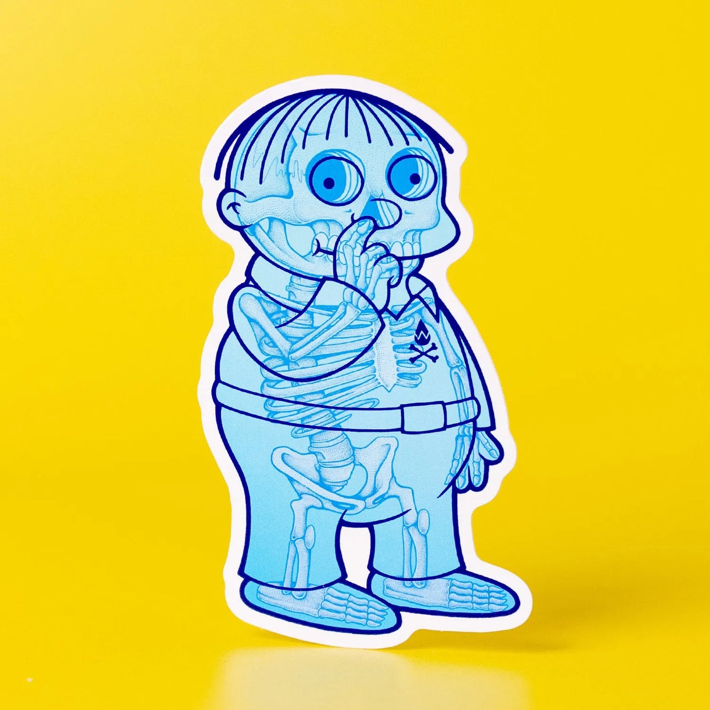 Custom White Gloss Vinyl Stickers - Tacky And Upsetting