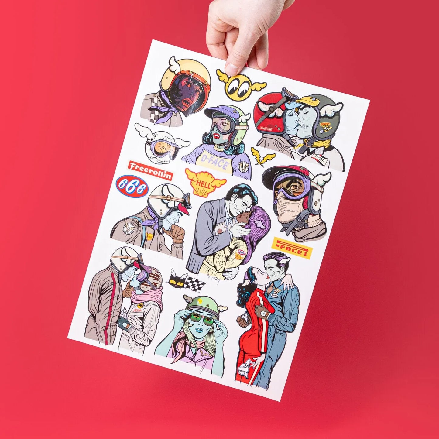 Clear Gloss Vinyl Sticker Sheets - Tacky And Upsetting