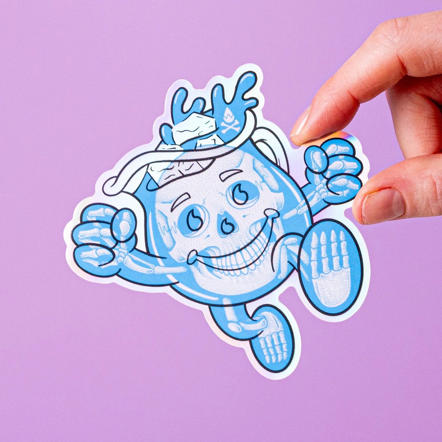 Custom Holographic Gloss Vinyl Stickers - Tacky And Upsetting