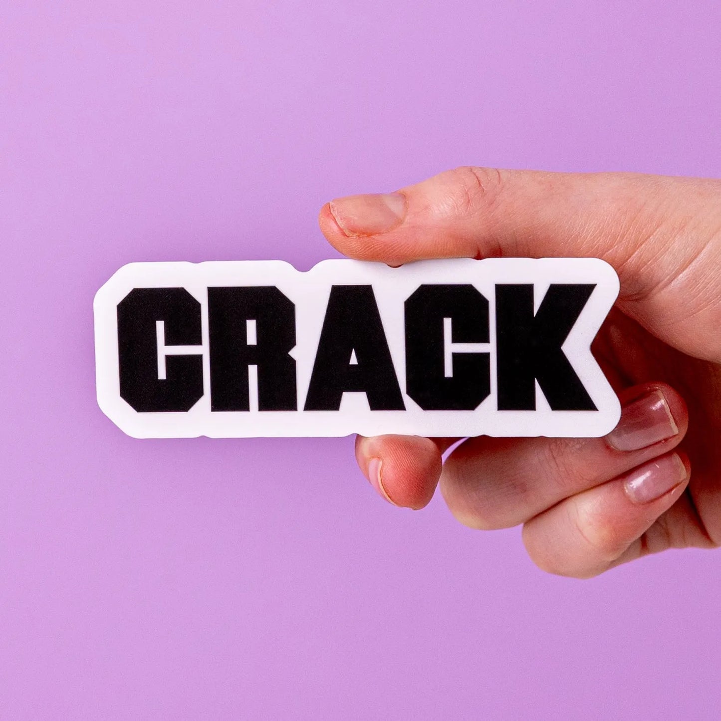 Eco-friendly White Gloss Vinyl Stickers - Tacky And Upsetting
