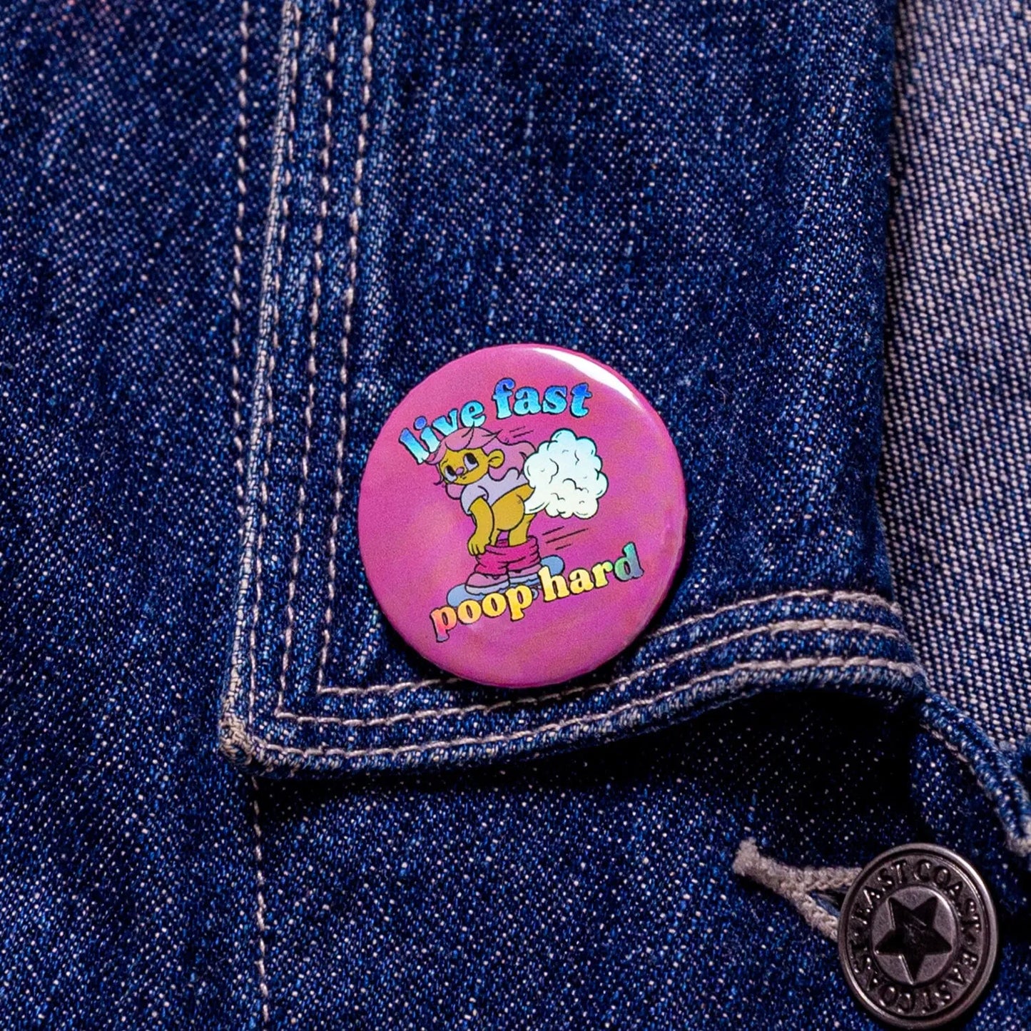 Circle Holographic Badges - Tacky And Upsetting