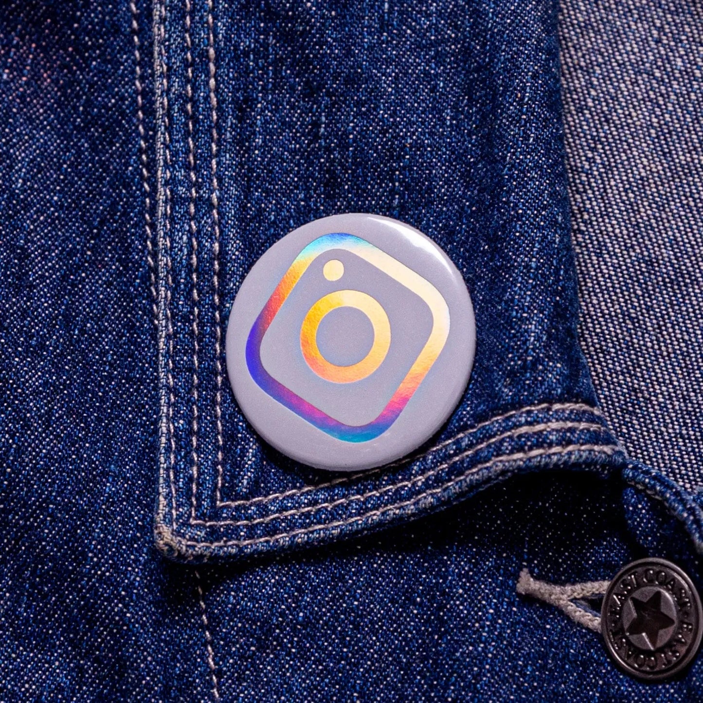 Circle Holographic Badges - Tacky And Upsetting