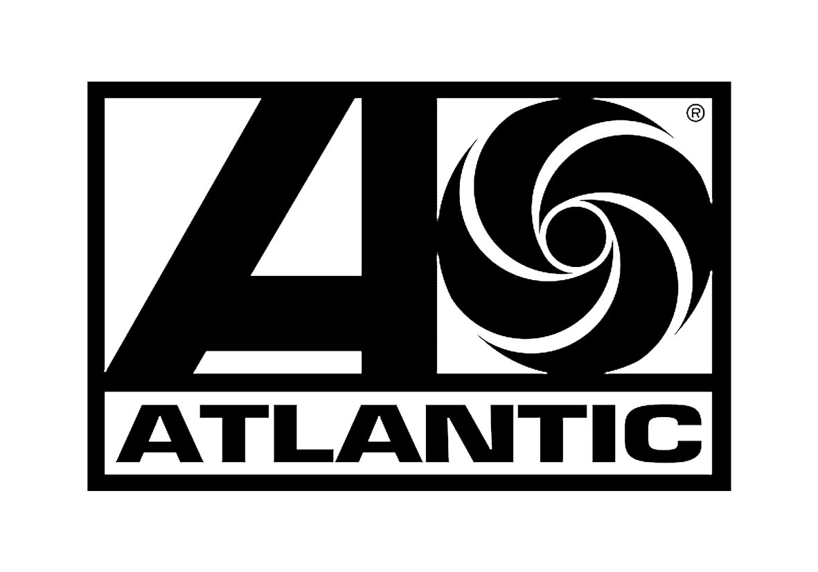 Custom printed vinyl stickers made for Atlantic Records