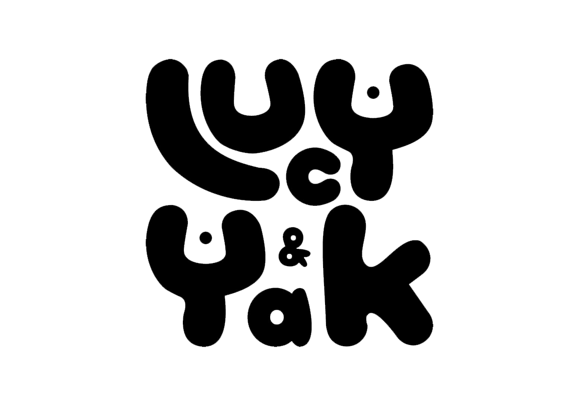 Custom printed vinyl stickers made for Lucy & Yak