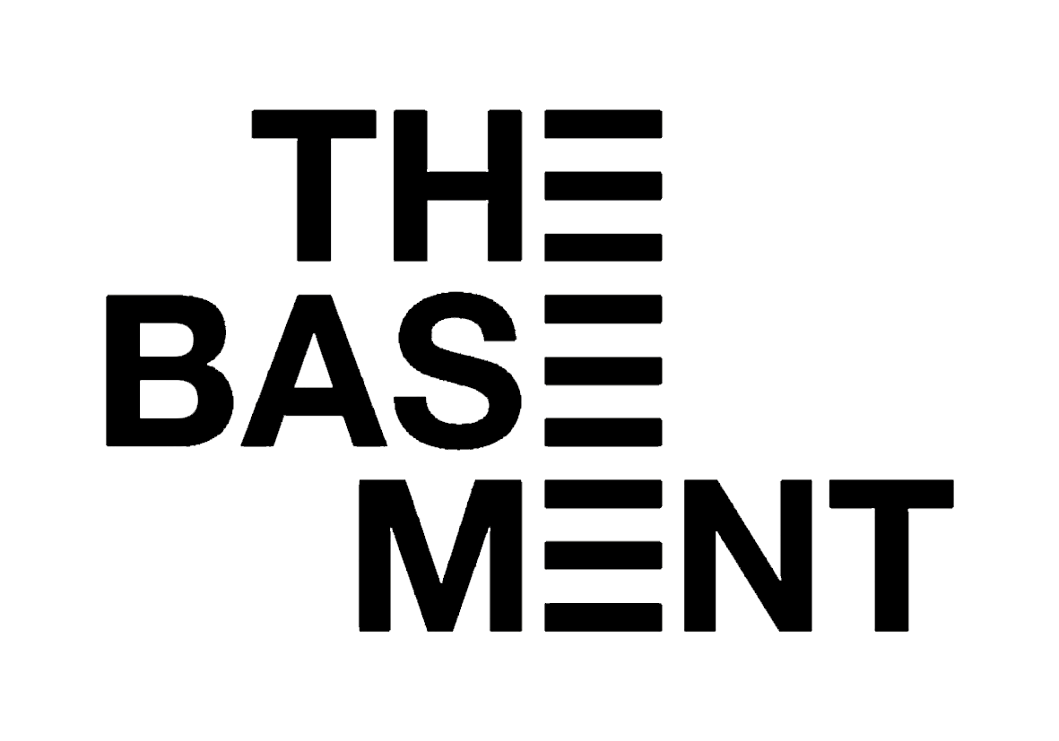 Custom printed vinyl stickers made for The Basement