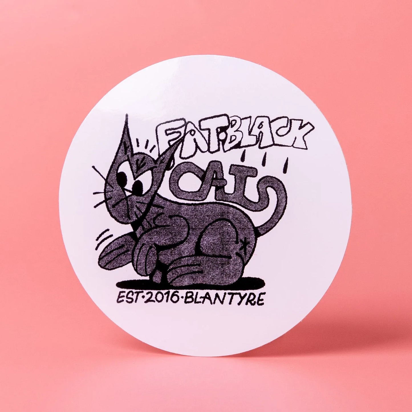 Custom White Gloss Vinyl Stickers - Tacky And Upsetting
