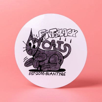 Custom White Gloss Vinyl Stickers - Tacky And Upsetting