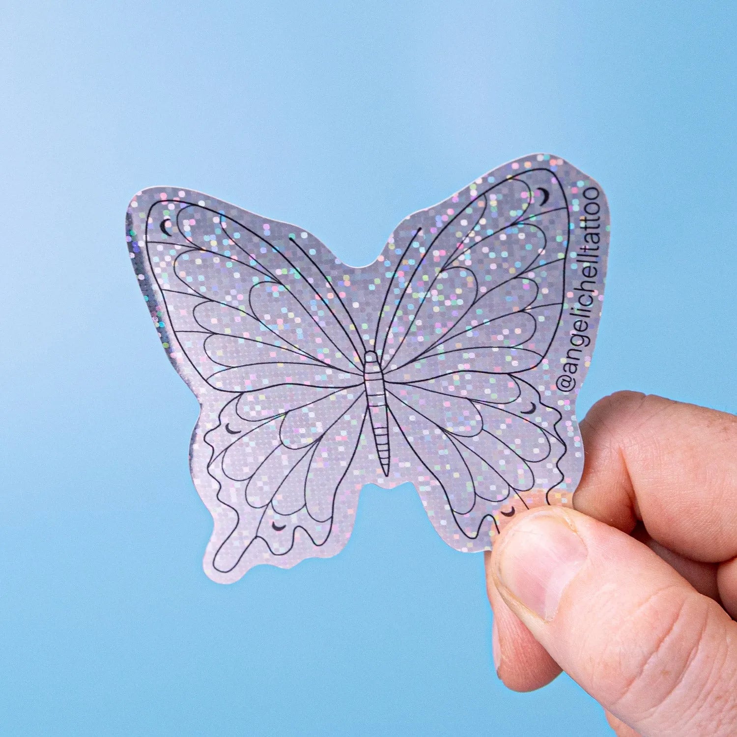 Custom Glitter Gloss Vinyl Stickers - Tacky And Upsetting
