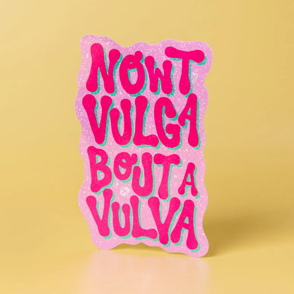 Custom Glitter Gloss Vinyl Stickers - Tacky And Upsetting