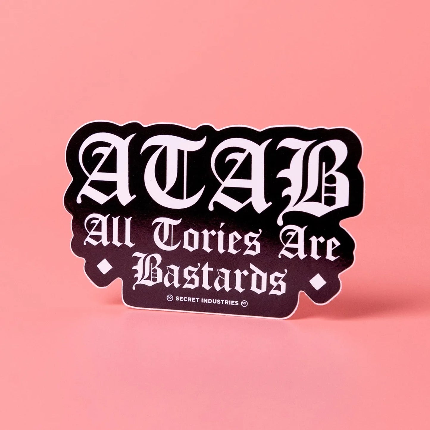Custom White Gloss Vinyl Stickers - Tacky And Upsetting