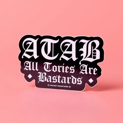 Custom White Gloss Vinyl Stickers - Tacky And Upsetting