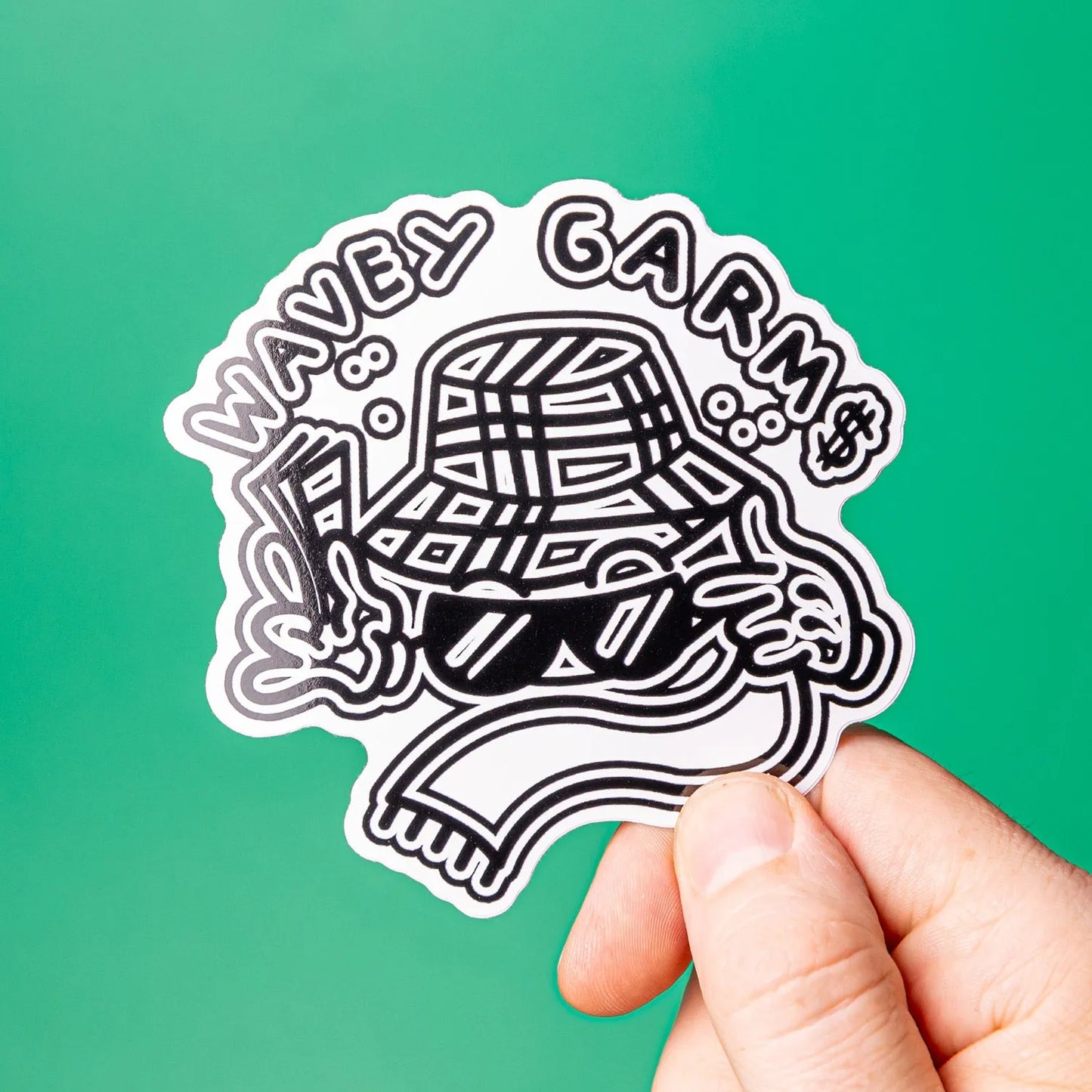Custom White Gloss Vinyl Stickers - Tacky And Upsetting