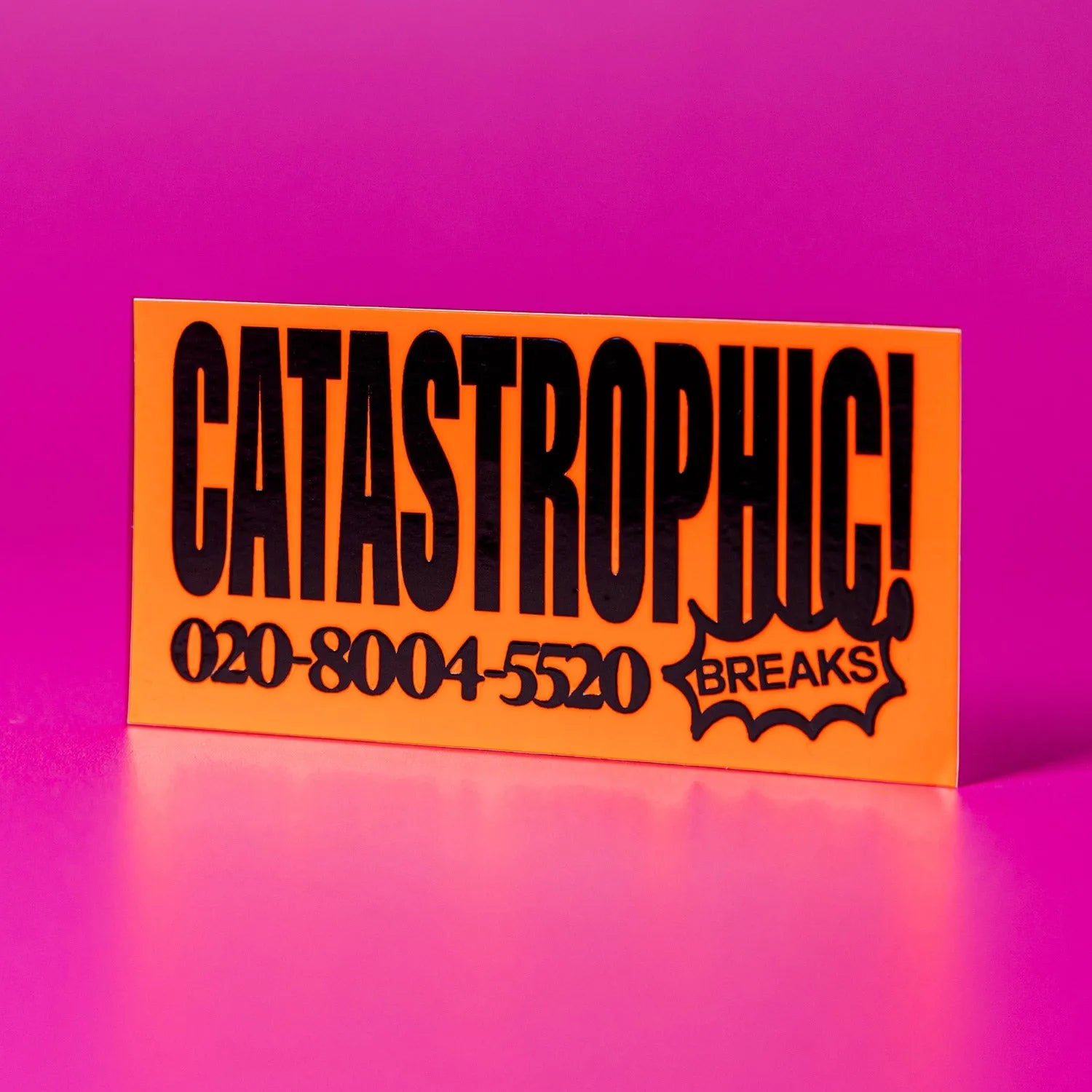 Custom Fluorescent Gloss Vinyl Stickers - Tacky And Upsetting