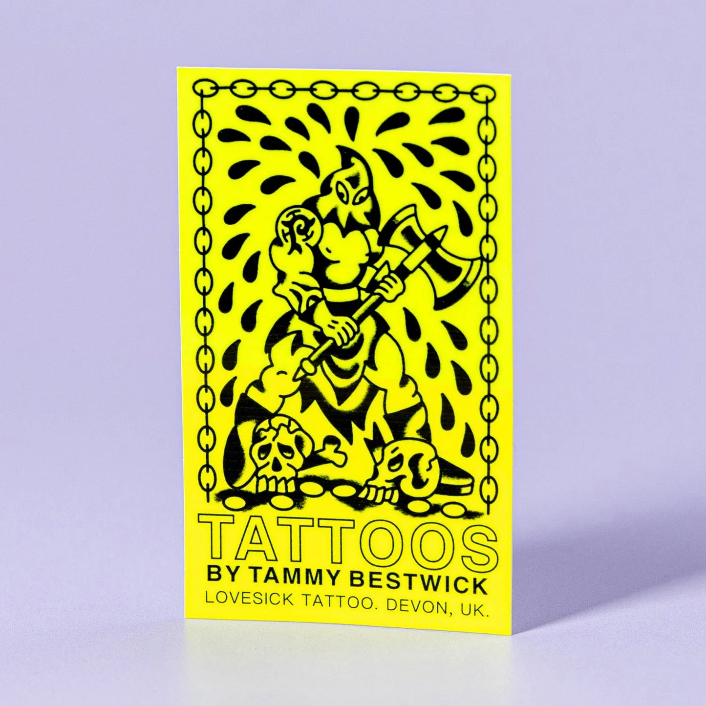 Custom Fluorescent Gloss Vinyl Stickers - Tacky And Upsetting