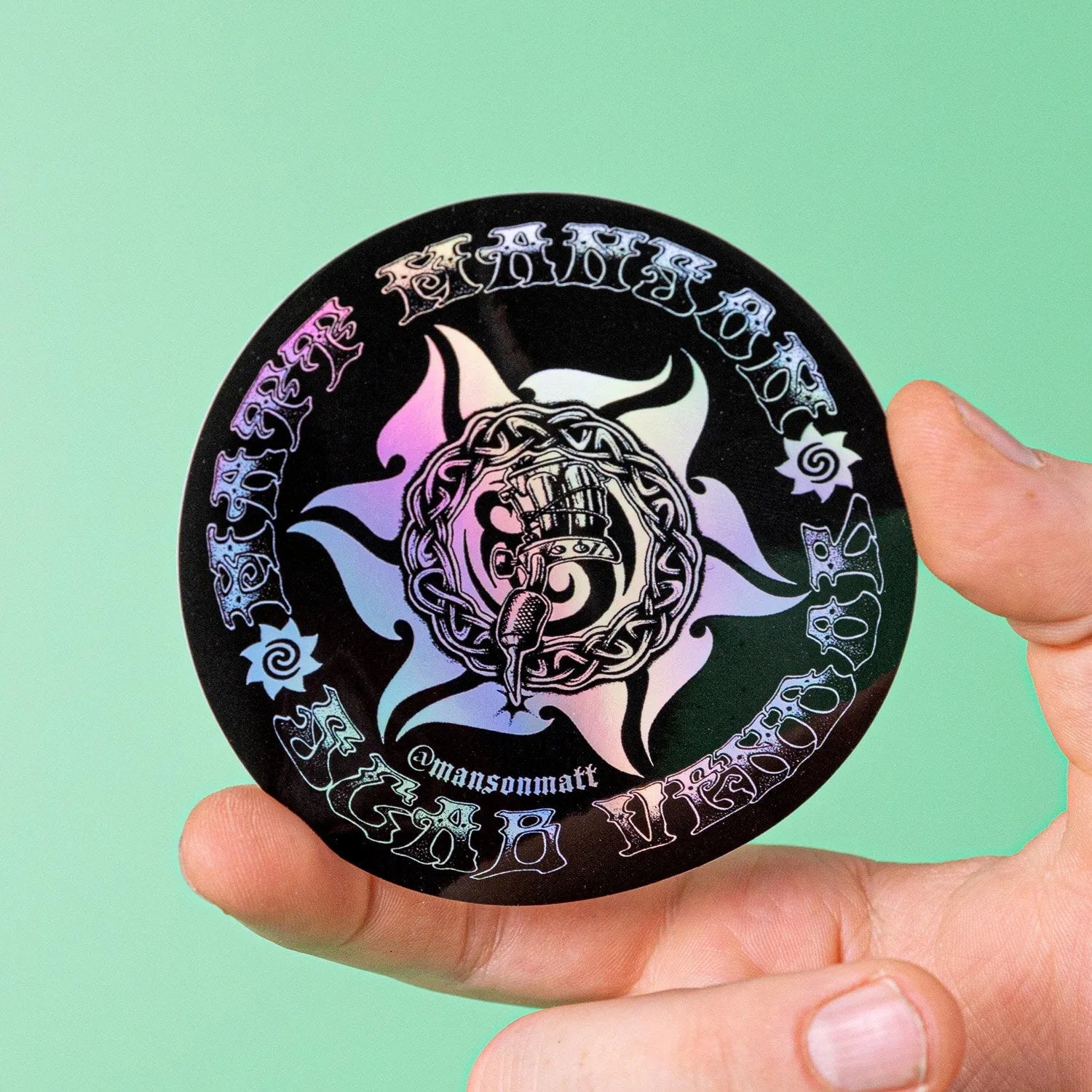 Custom Holographic Gloss Vinyl Stickers - Tacky And Upsetting