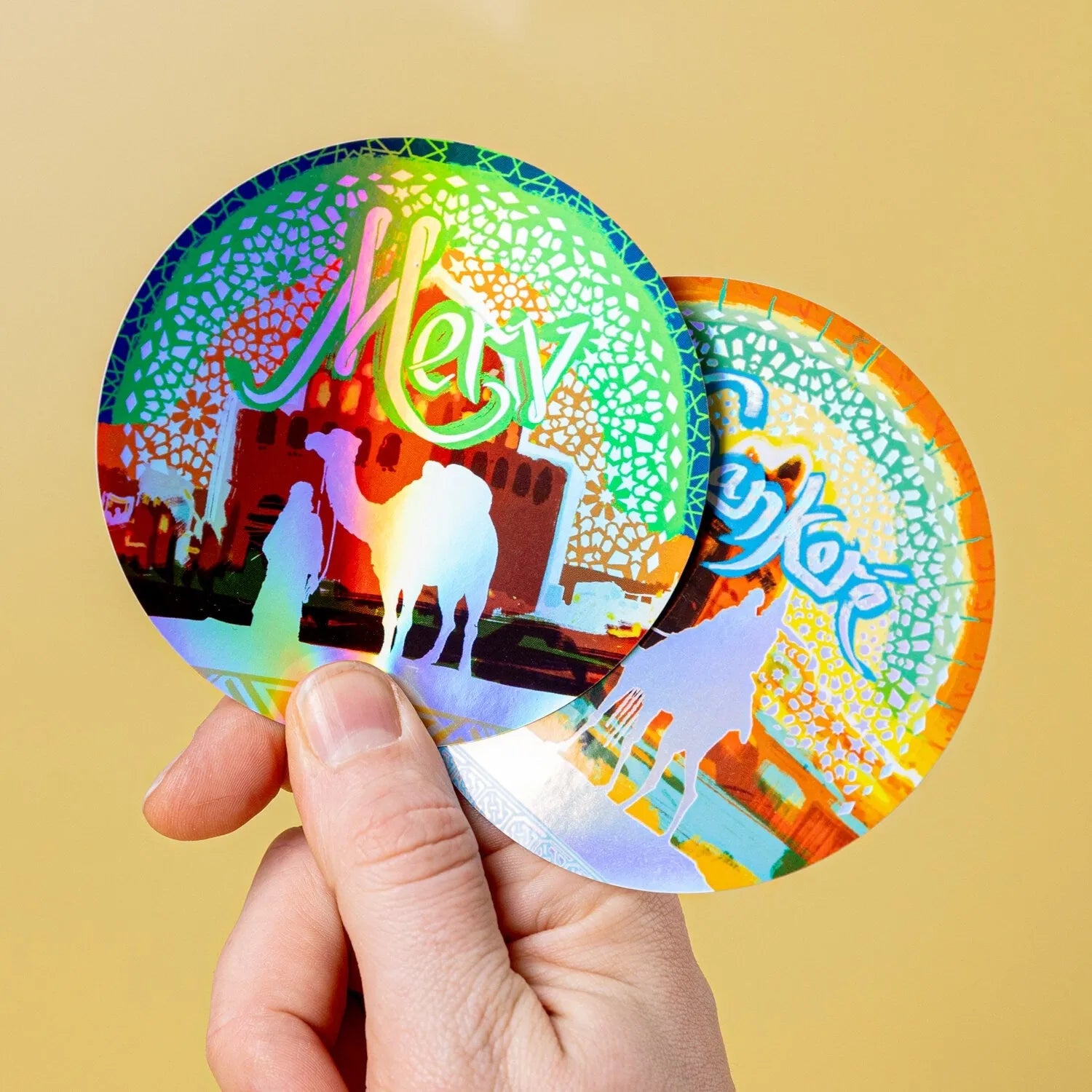 Custom Holographic Gloss Vinyl Stickers - Tacky And Upsetting
