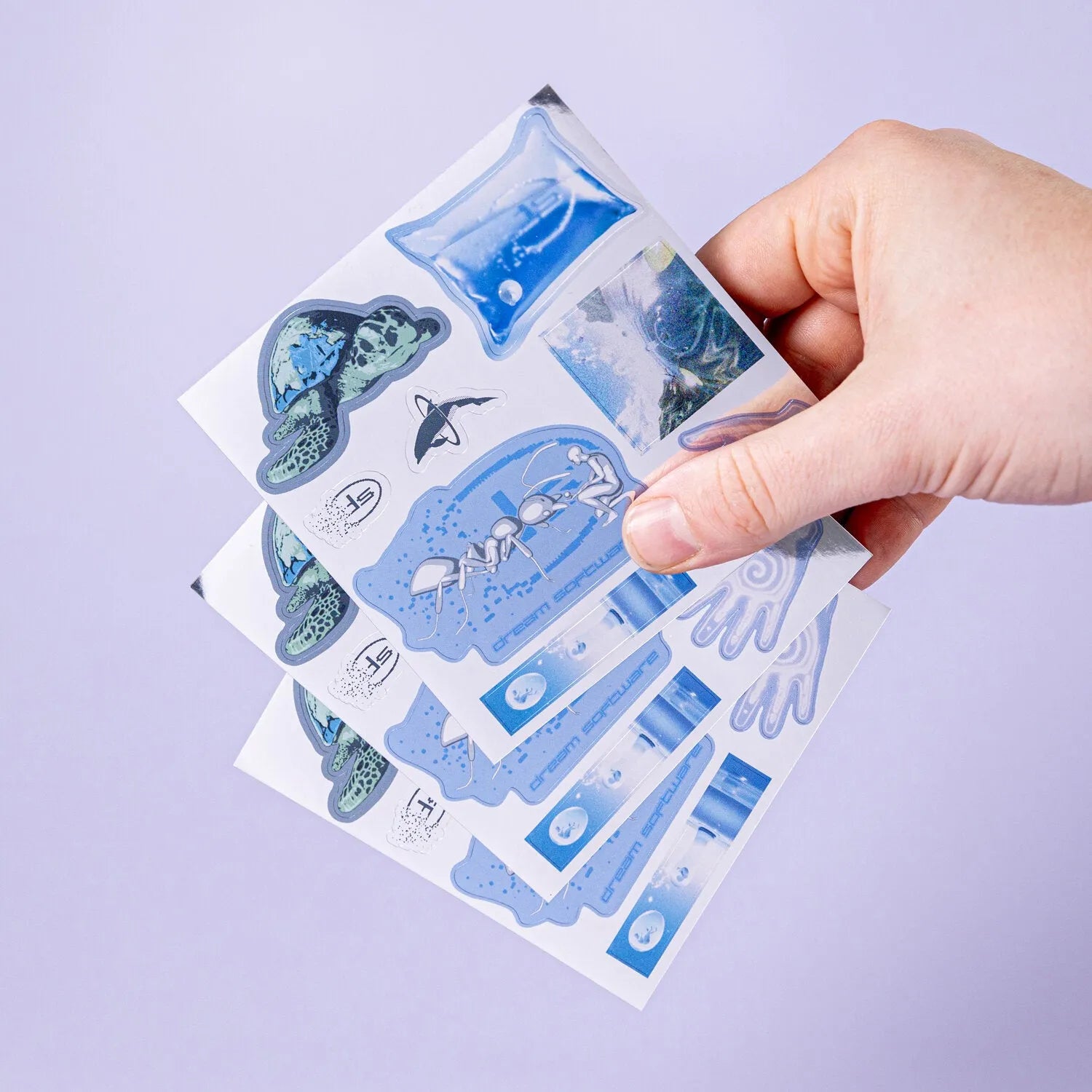 Chrome Vinyl Sticker Sheets - Tacky And Upsetting