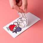 Easy Peel White Egg Shell Stickers - Tacky And Upsetting