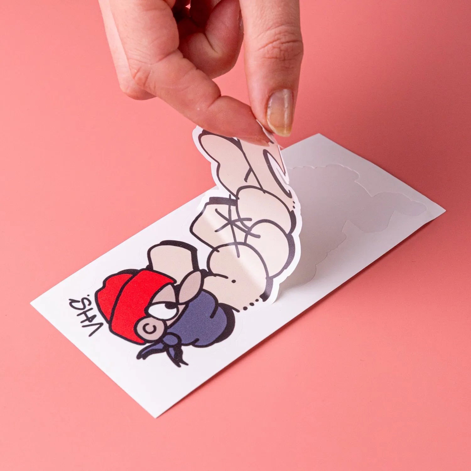 Easy Peel White Egg Shell Stickers - Tacky And Upsetting