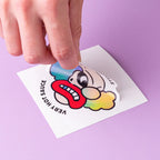 Easy Peel White Egg Shell Stickers - Tacky And Upsetting