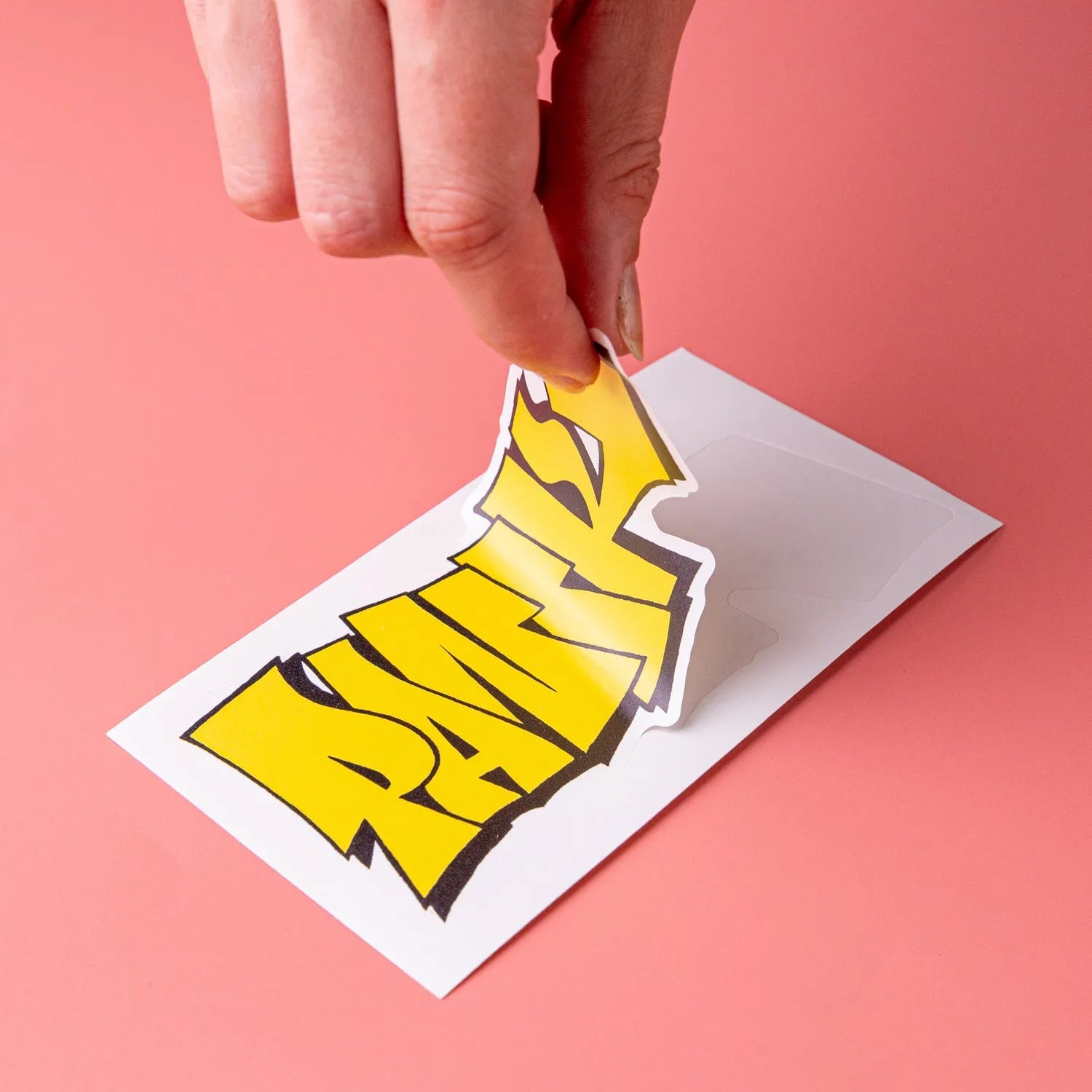 Easy Peel White Egg Shell Stickers - Tacky And Upsetting