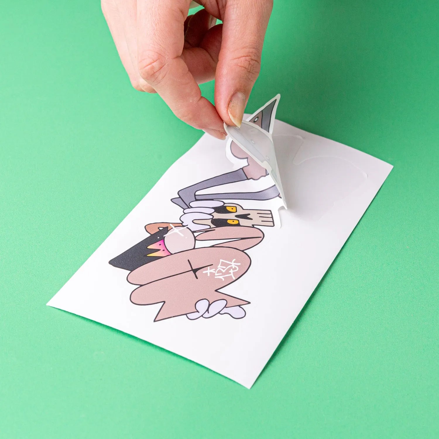 Easy Peel White Egg Shell Stickers - Tacky And Upsetting