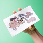 Easy Peel White Egg Shell Stickers - Tacky And Upsetting