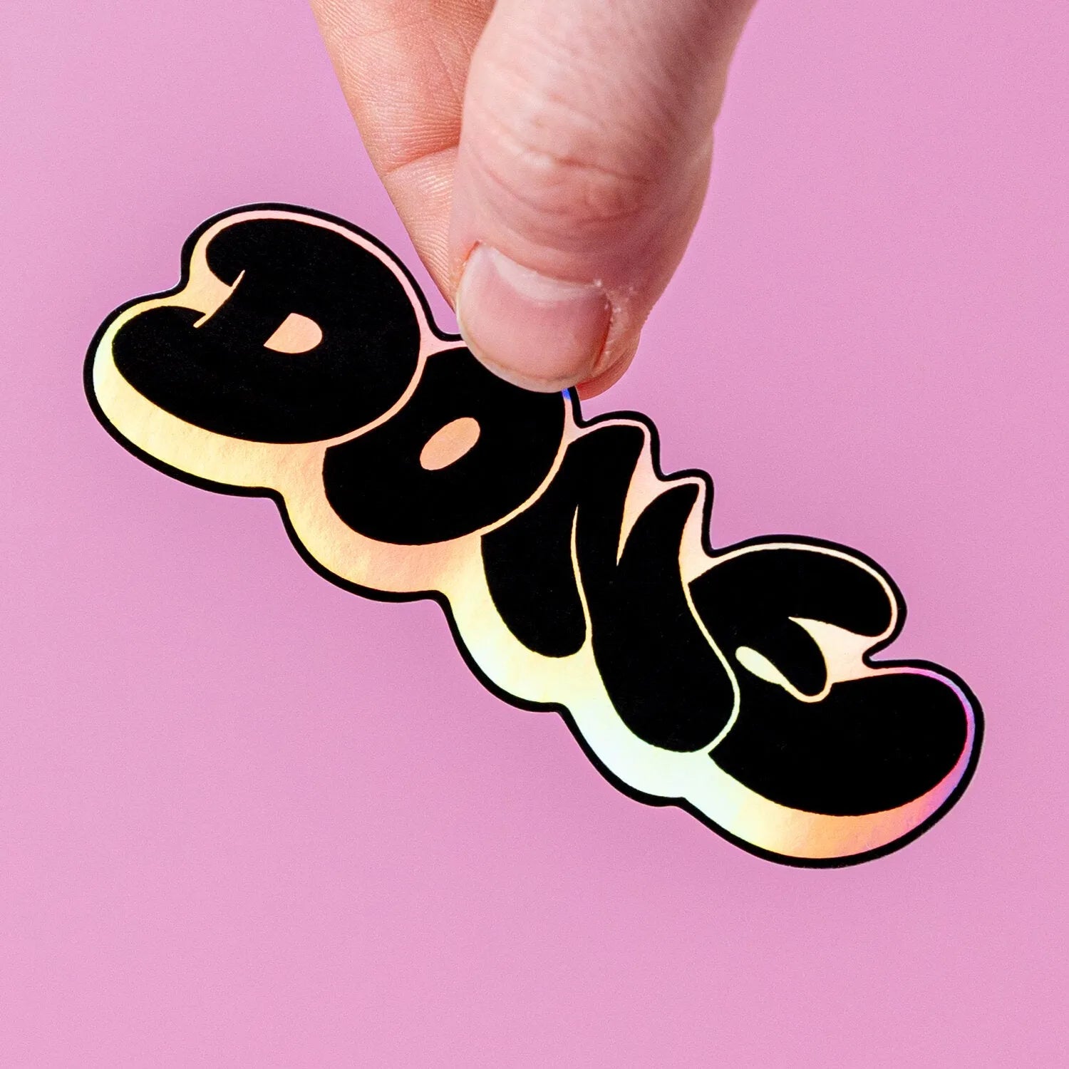 Custom Holographic Gloss Vinyl Stickers - Tacky And Upsetting