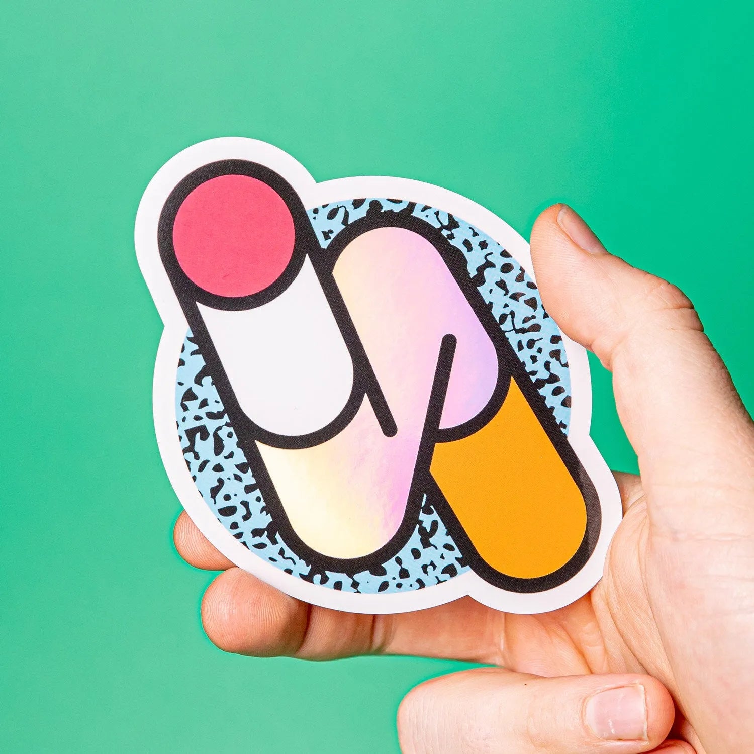 Custom Holographic Gloss Vinyl Stickers - Tacky And Upsetting