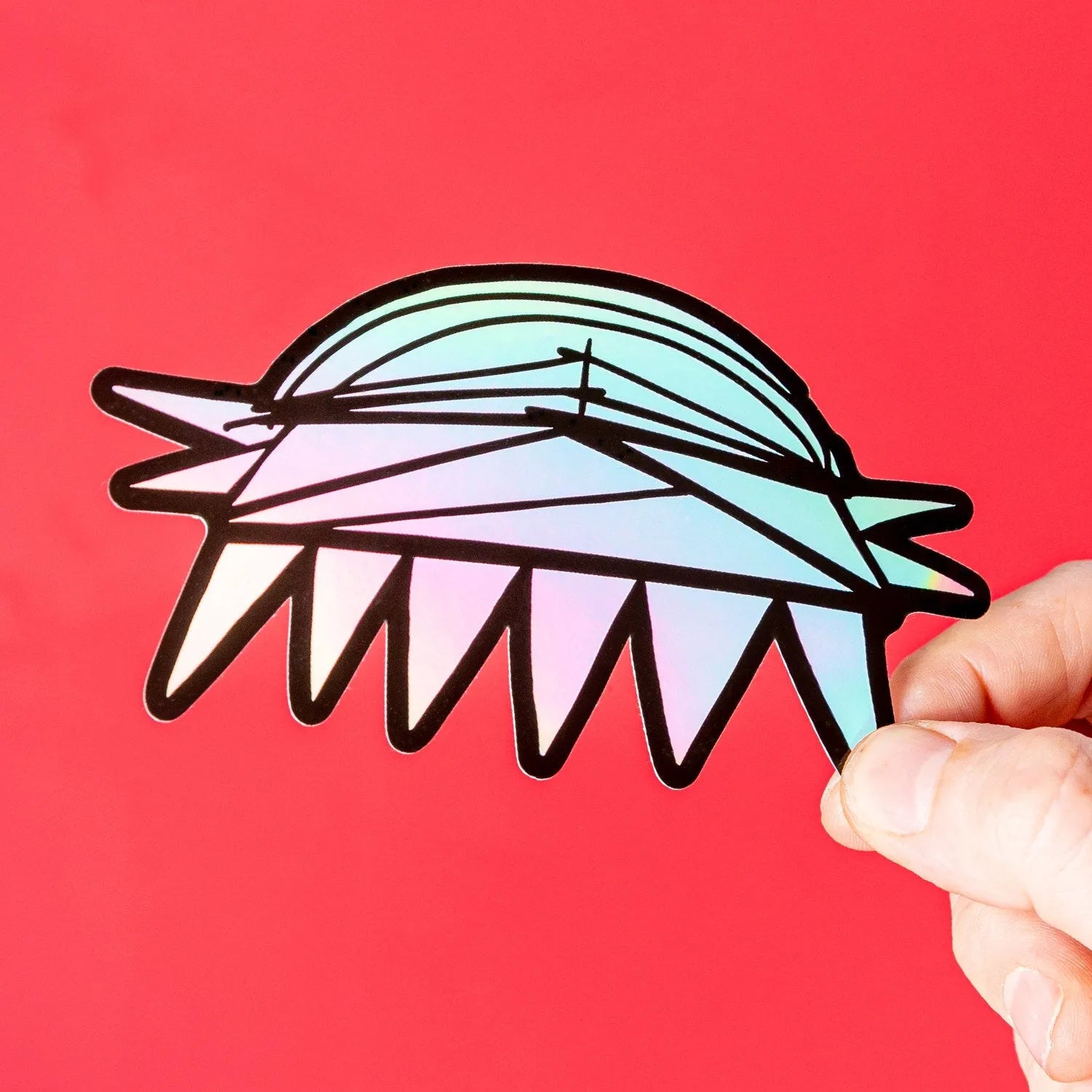 Custom Holographic Gloss Vinyl Stickers - Tacky And Upsetting