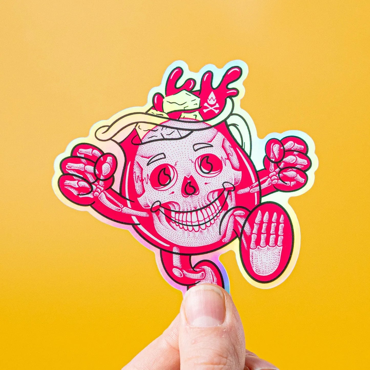 Custom Holographic Gloss Vinyl Stickers - Tacky And Upsetting