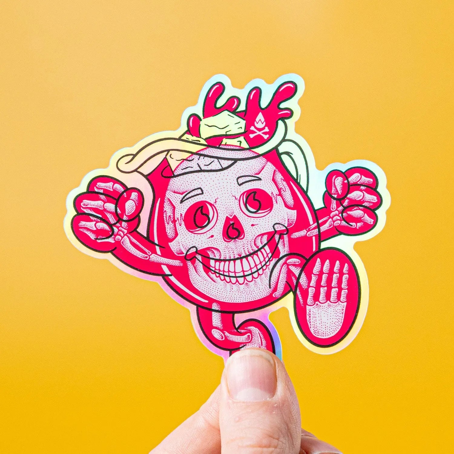 Custom Holographic Gloss Vinyl Stickers - Tacky And Upsetting