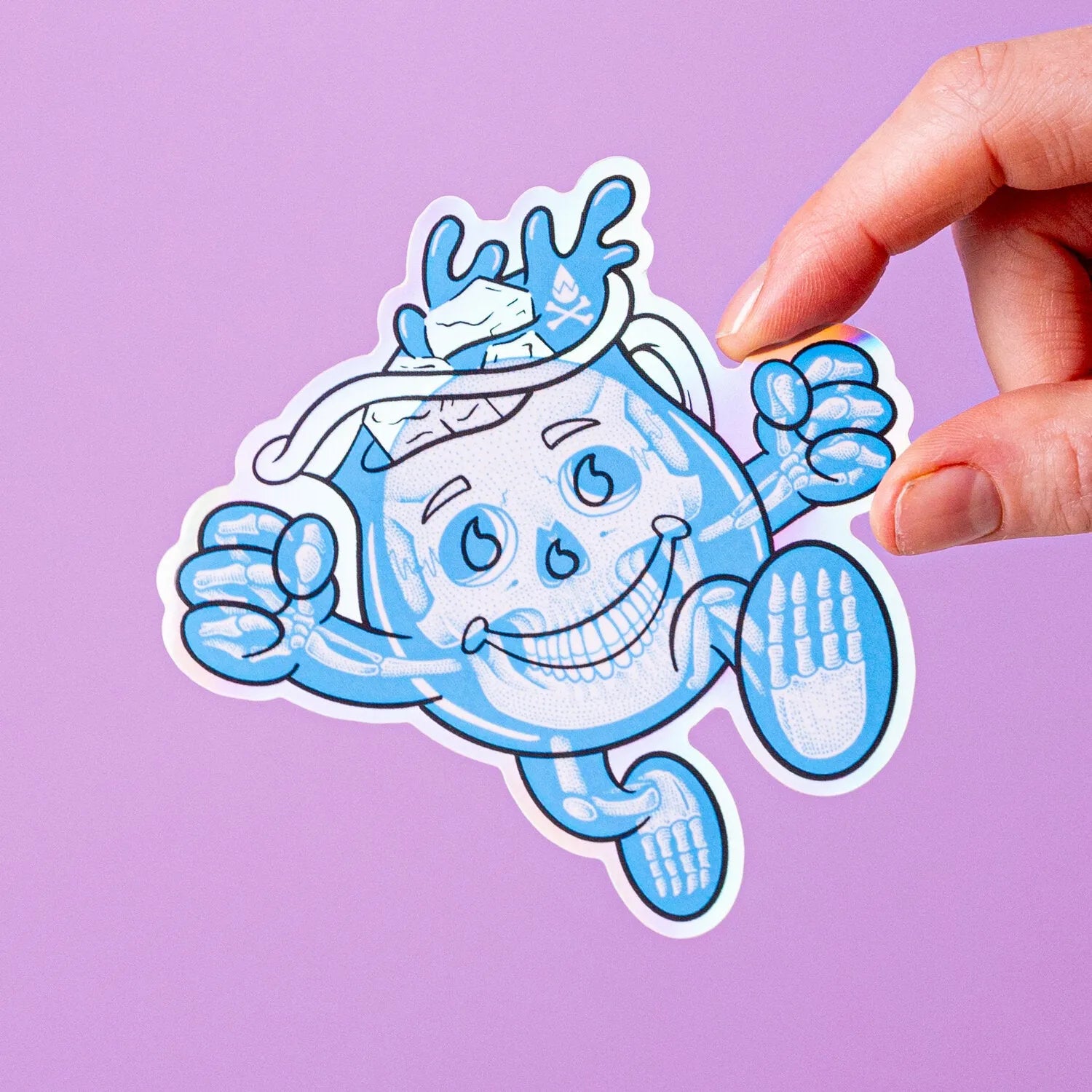 Custom Holographic Gloss Vinyl Stickers - Tacky And Upsetting