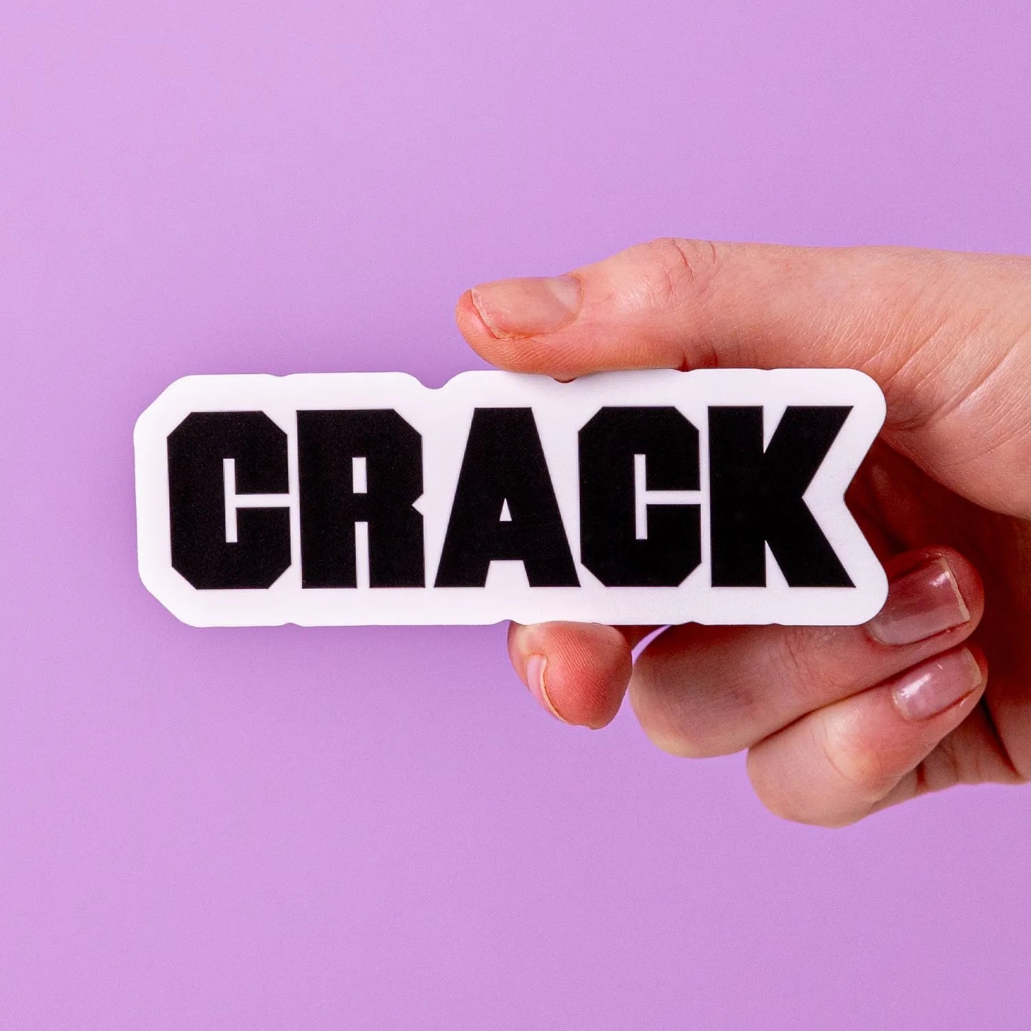 Eco-friendly White Gloss Vinyl Stickers - Tacky And Upsetting