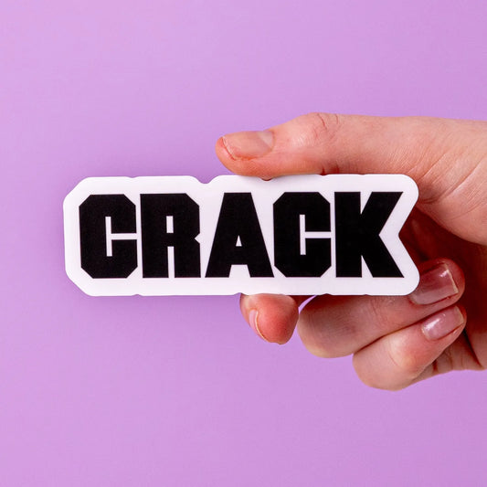 Eco-friendly White Gloss Vinyl Stickers - Tacky And Upsetting