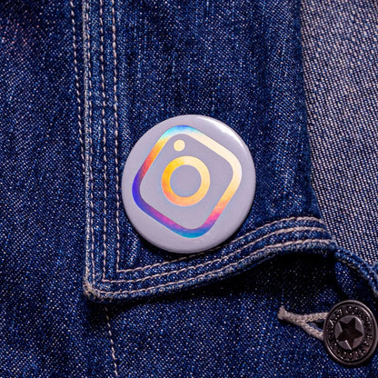 Circle Holographic Badges - Tacky And Upsetting