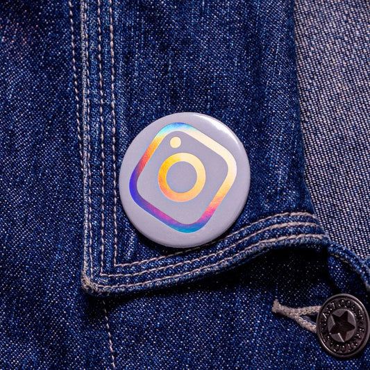 Circle Holographic Badges - Tacky And Upsetting