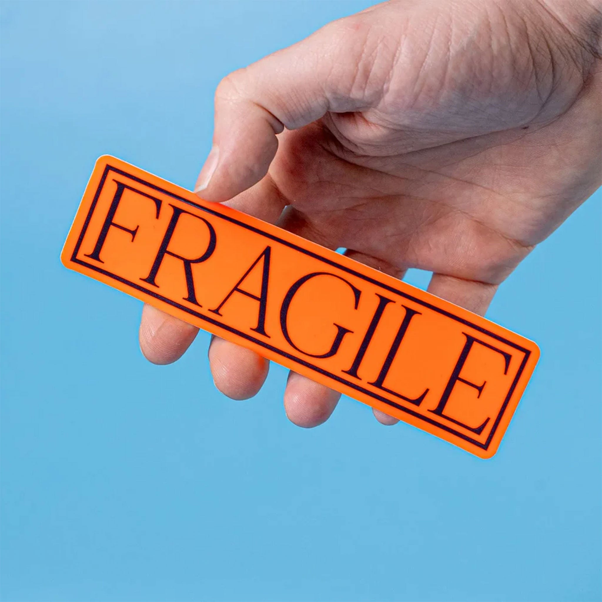 Fluorescent Orange Stickers