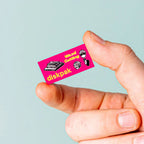 Fluorescent Pink Stickers