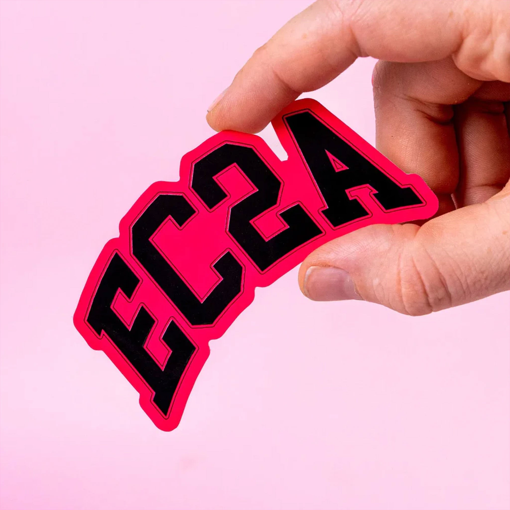 Fluorescent Pink Stickers