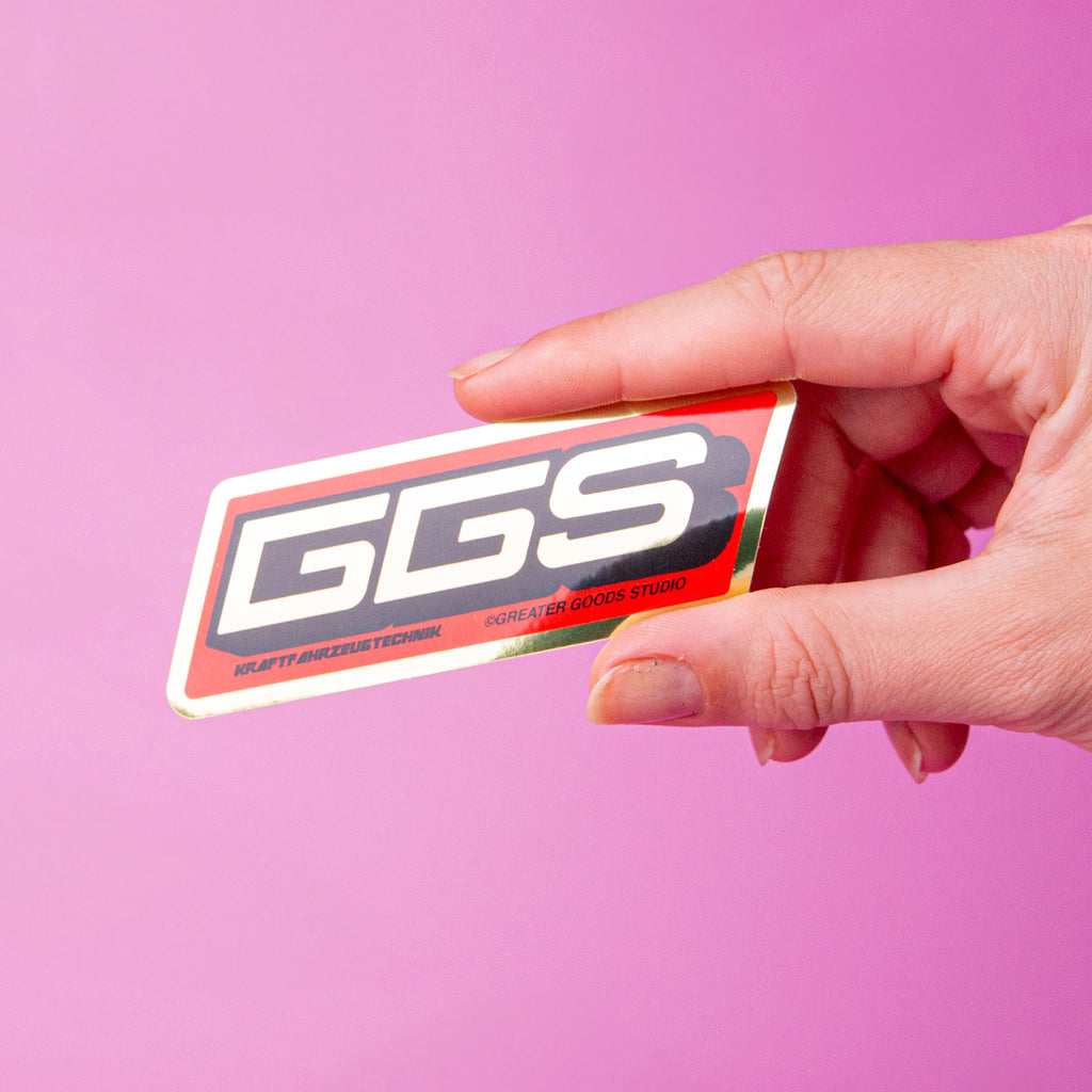 Gold Chrome Die Cut Stickers