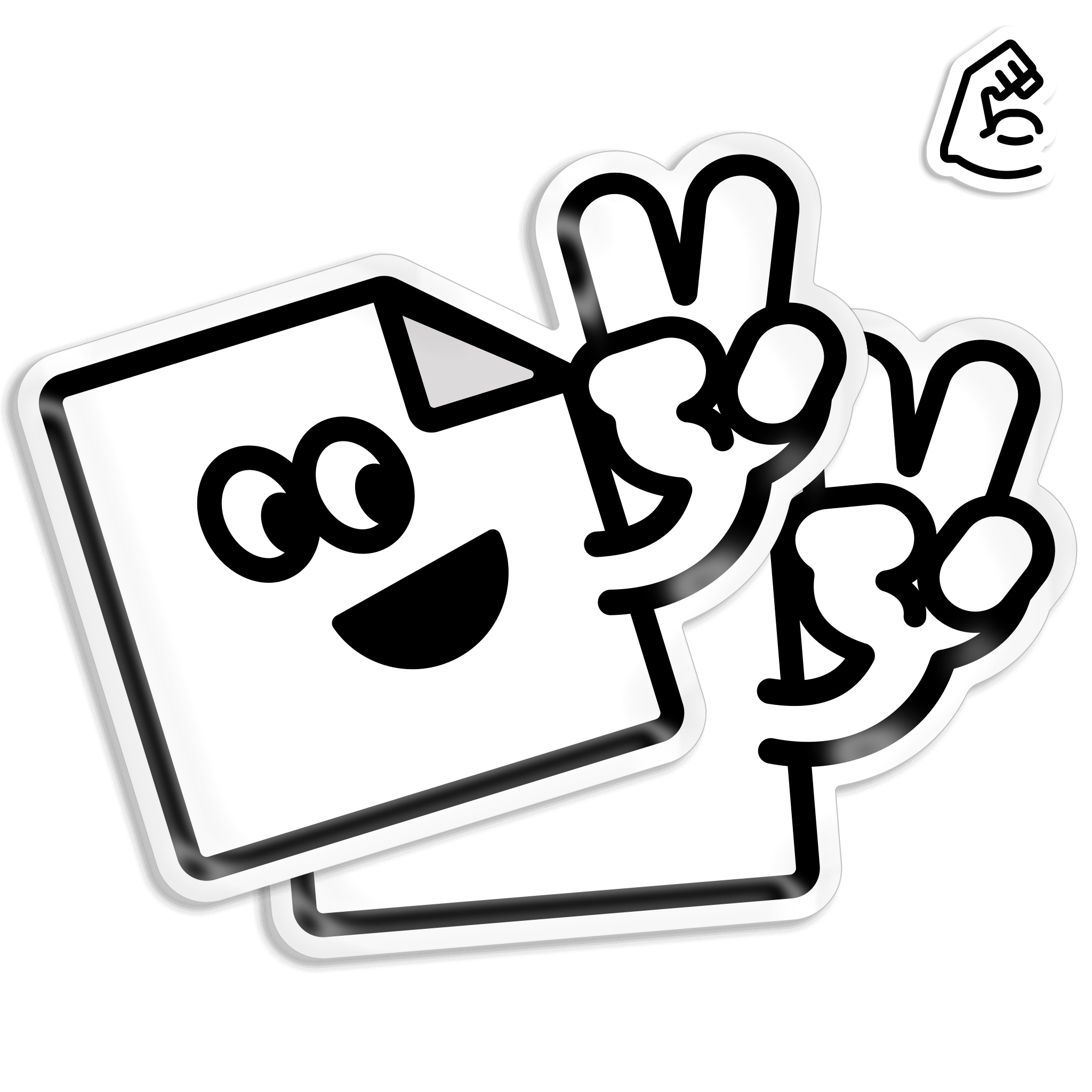 Custom heavy duty white die cut vinyl stickers printed in full colour, waterproof, weatherproof and built to last outdoors.