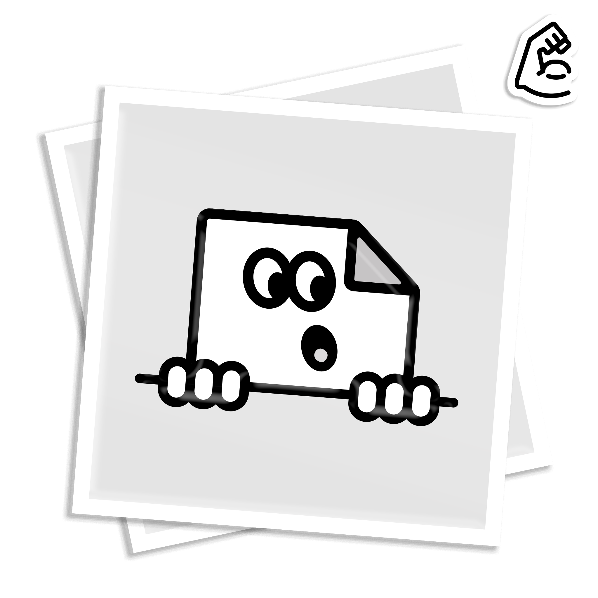 Custom heavy duty white square vinyl stickers printed in full colour, waterproof, weatherproof and built to last outdoors.