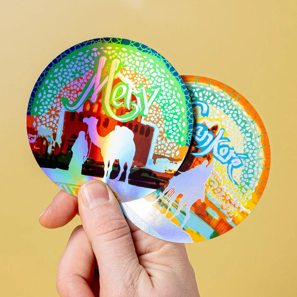 Holographic Circle Stickers