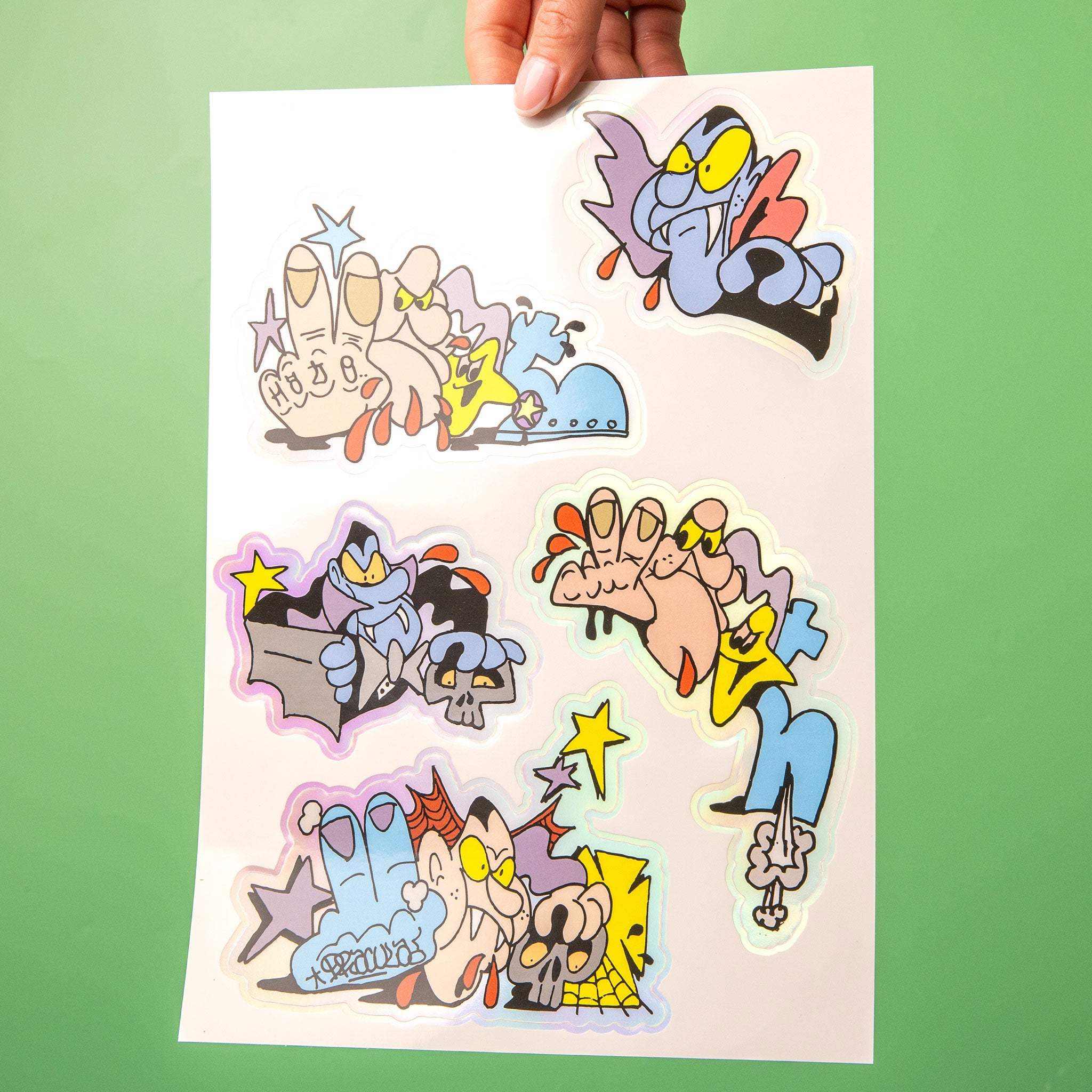 Holographic Sticker Sheets